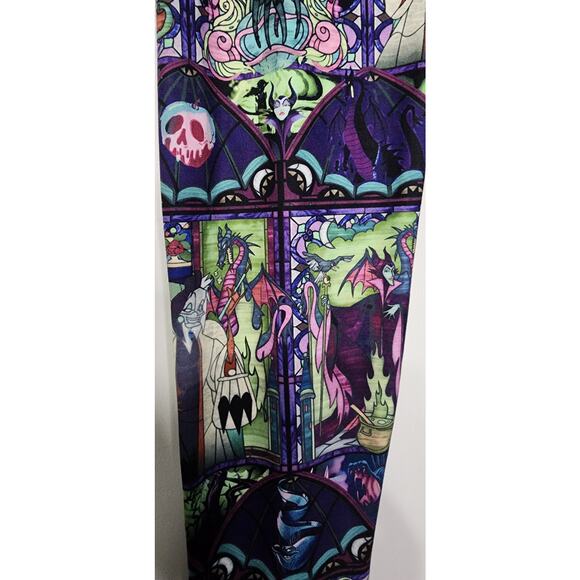 Disney Villains Stained Glass Leggings Size S Ursula Cruella - Picture 3 of 7